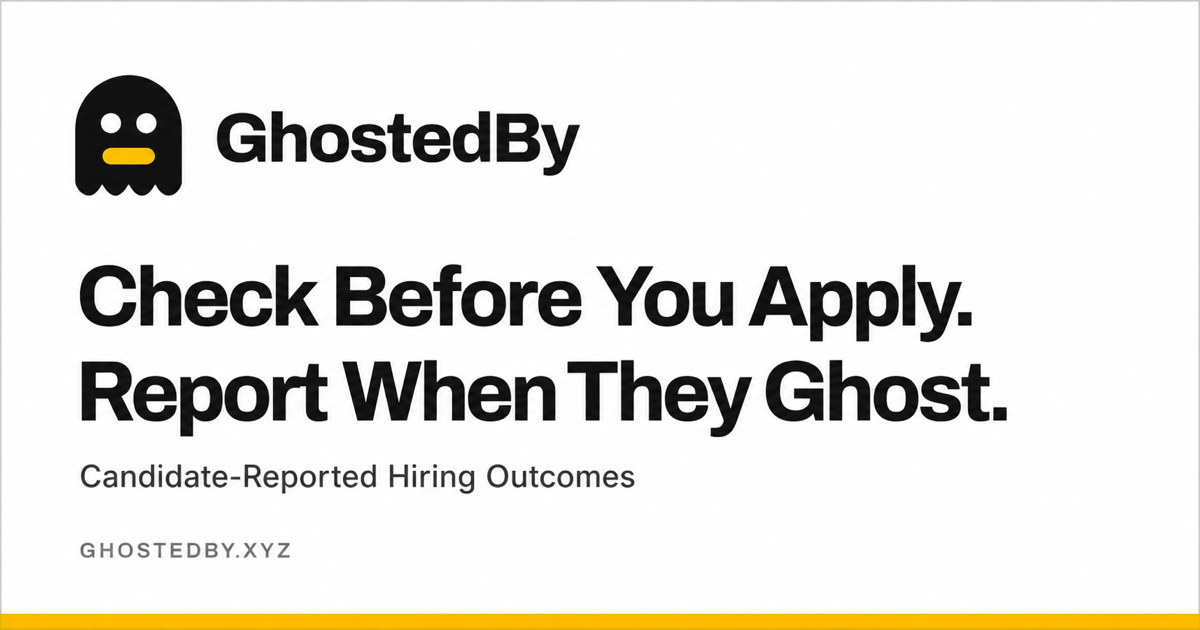 Ghosted? Report It!